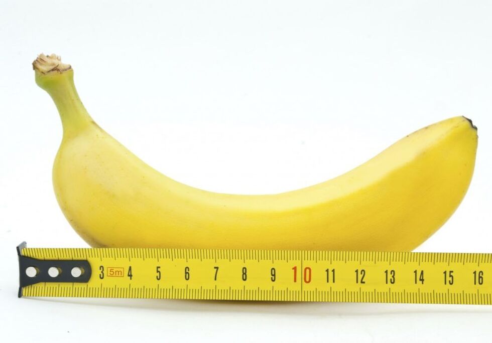 Take banana as an example to measure penis size